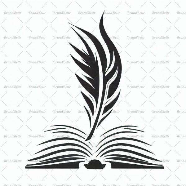 Offenes Buch und Feder